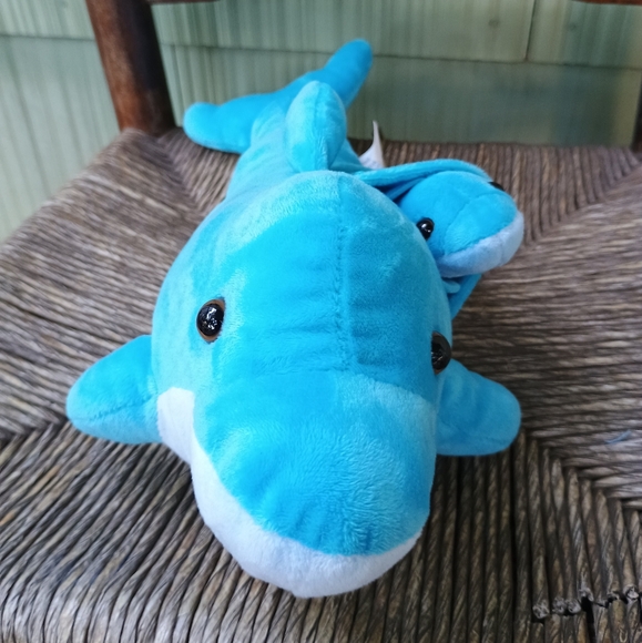 Fun Stuff 14" Dolphin Mother and Baby Plush Stuffed An Stuffed Animal - Picture 3 of 12